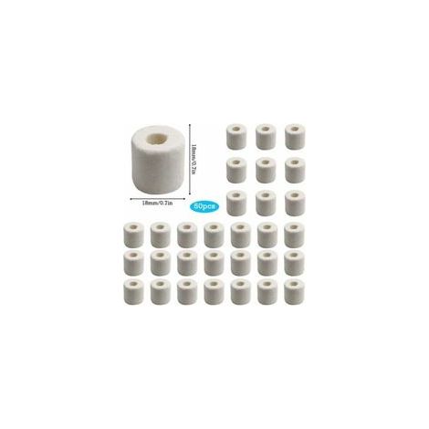 Keramikperlen für Aquarien- und Teichwasserfiltration, pH-Stabilisierung, Weiß, 50 Stück - KZQ