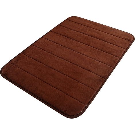 Tapis De Bain - Mousse À Mémoire De Forme Absorbant - Pour Salle De Bain Chambre Et Sol Intérieur - 60 X 100 Cm (1/2)