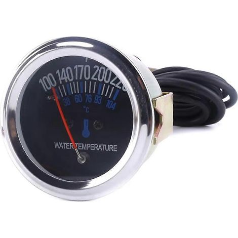 Manomètres mécaniques de température d'eau pour motos et voitures, testeur de température en degrés Fahrenheit et Celsius (1/5)