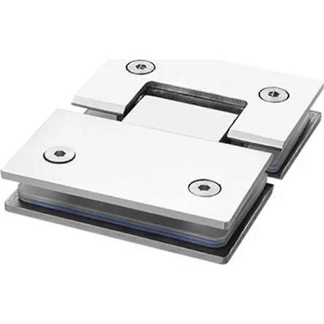 Charnière de porte en acier inoxydable 304 - Clip bilatéral à 180 degrés pour paroi de douche B (1/5)