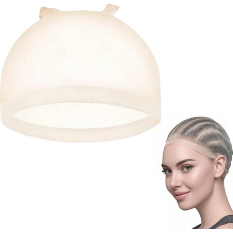 Bonnets de Perruque en Nylon Naturelle pour Femmes 12pcs (Nude), Bonnet Perruque, Bonnet Perruque Femme