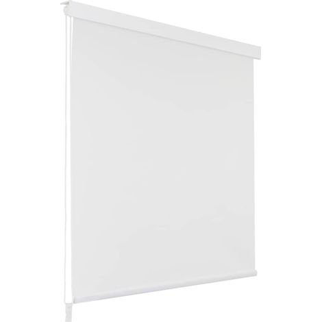 Persiana enrollable de ducha blanco 140x240 cm vidaXL