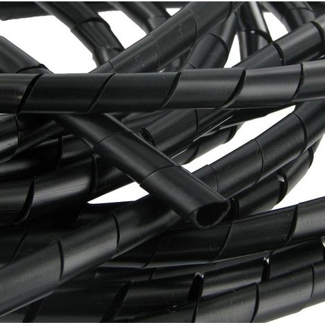 Guaina spiralata per 4 gruppi di cavi da 4 a 50 mm nera