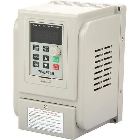 Jeffergarden Contrleur de vitesse VFD à entranement à fréquence variable monophasé 220VAC pour moteur à courant alternatif triphasé 2.2kW-DOU