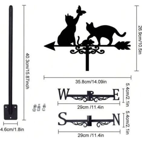 Marqueur de griffoir pour chat, papillon, décoration de toit et artisanat de jardin, décorations et ornements de jardin pour la maison (1/5)