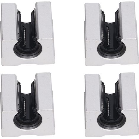 4 Blocs Coulissants Linéaires SBR12UU en Alliage d'Aluminium pour Guidage de Précision (1/5)