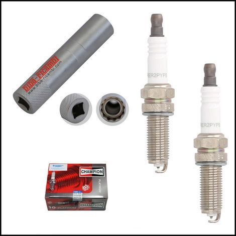 2 candele champion platinum compatibile per lancia ypsilon 09 63kw  312a2000 (1/2)