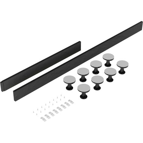Shower Tray Leg Set - Slate Grey - For 1100mm-1200mm Rectangular Resin Trays