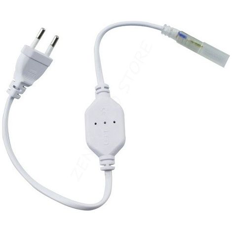 Cavo Raddrizzatore Corrente per Striscia LED Neon Circolare 360 Flessibile Monocolore