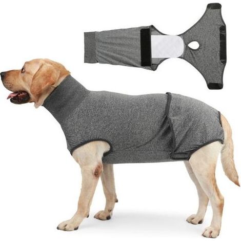 Vêtement de Protection pour Chien et Chat Post-Opératoire – Alternative Confortable, Légère et Respirante au Collier Élisabéthain pour la Cicatrisation des Plaies et la Stérilisation (1/4)