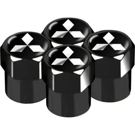 4-Piece Car Valve Cap Set for Mitsubishi, Tire Valve, Metal Valve Cap, Corrosion Resistant Dustproof Cap Accessories (1/5)