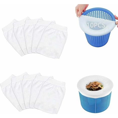 Pool Filter Skimmer, 10 Pcs Pool Skimmer Socks, Collect Tree Leaves in the Pool, Protect the Pool, Keep the Pool Clean (10) (1/5)