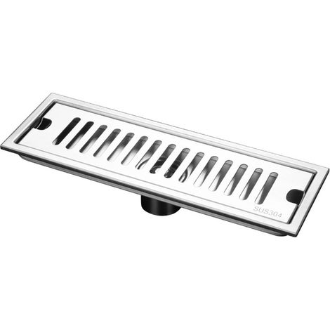 Tuyau d'évacuation de douche long, en acier inoxydable, inodore, amovible, pour salle de bain, hôtel, 40 cm, tuyau d'évacuation central (1/5)