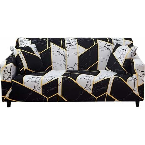 Housse Canape 2 Places avec Accoudoirs Housse de Canapé Extensible Housse de Fauteuil Couvre Canapé Elastique Housse pour Canape Protege de Meubles Universelle-LIAIKI (1/5)