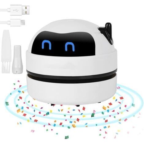 Mini Aspirateur de Table, USB Rechargeable Aspirateur de Bureau Poussière, Portable Mini Aspirateur de Bureau pour Table Bureau Coussin Voiture Clavier, Ramasse Miette, Cadeaux pour Les Enfan (1/5)