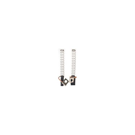 Set aus 2 anpassbaren Kohlen für AEG-Atlas Copco. Abmessungen: 5 x 8 x 15 mm.
