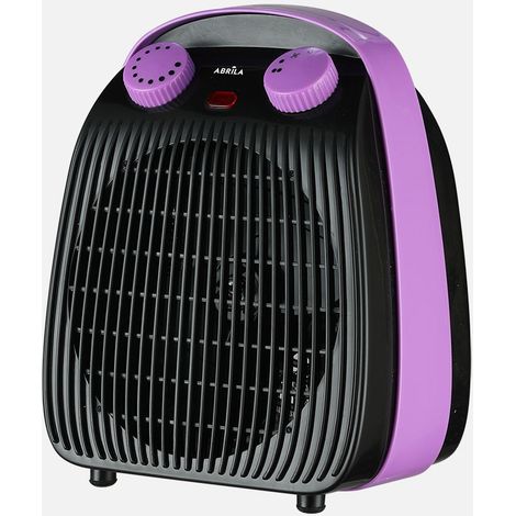 Ventilo-chauffeur électrique avec joint 2000w noir/lilas 2 puissances 3 fonctions