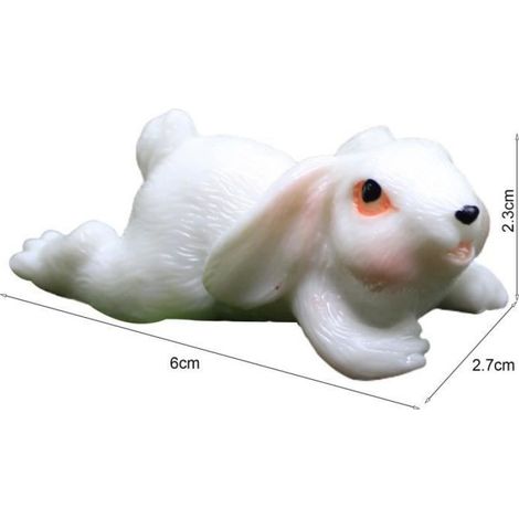 STATUE - STATUETTE Figurine de lapin artistique Ajout de vitalité Statue de lapin artisanale pour le bureau style-1 1 (1/4)
