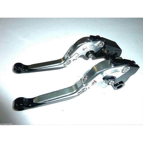 LEVIERS DE FREIN ET D'EMBRAYAGE PLIABLES ET EXTENSIBLES POUR KAWASAKI ZX10R 2006-2015 ROUTE COURSE TS61( )
