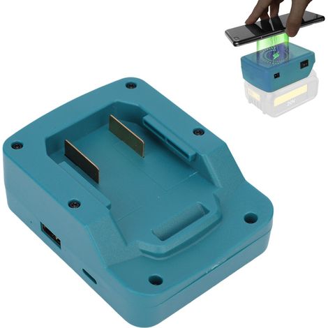 GARRYFIZH Chargeur batterie et adaptateur sans fil - Compatible PARKSIDE X20V TEAM PAP20A1 etc. - Ports Type C et USB DC