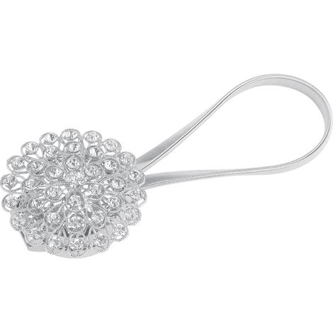 Attache Magnétique pour Rideaux avec Cristal - Perle Magnétique de Fenêtre Modèle 2 en Alliage d'Aluminium Ajustable pour Décor Domestique (1/5)