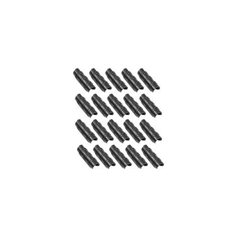 Packung mit 50 Kunststoff-Schlauchschellen (25 mm) für Gewächshausrahmen, ABS-Rohre, Gartenbau-Rohrschellen, Befestigungsschellen für Pflanzenzubehör (1/4)