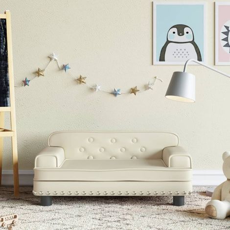 Canapé pour enfants,Canapé de Salon,Fauteuil Club crème 70x45x30 cm similicuir DGBDF468877 MaisonChic (1/5)