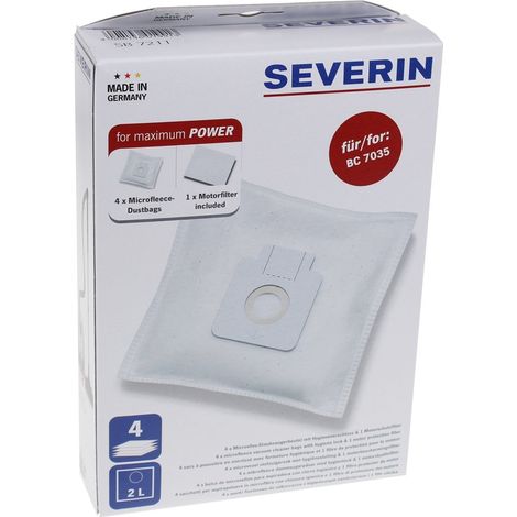 Severin - bc7035 - juego de bolsas de polvo para - 4 pz - sb7211 - 4008146019913