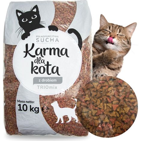 CIBO SECCO CON VITAMINE DI CARNE DI POLLO PER GATTI (10 KG)