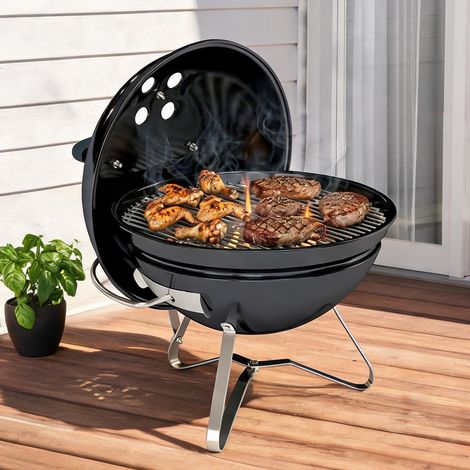 Barbecue au charbon en métal Acero Inoxidable 41 x 41 x 44 cm (1/5)