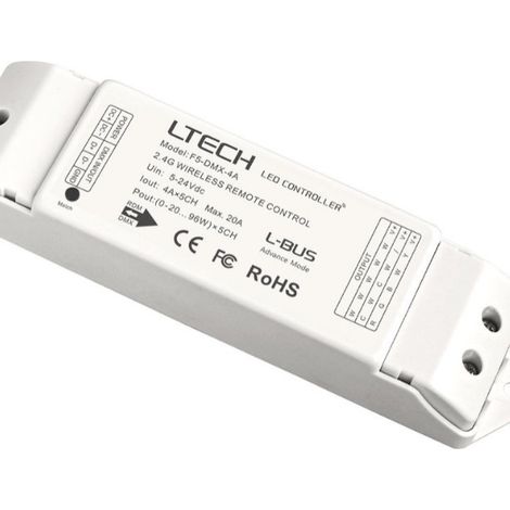 LTECH F5-DMX-4A Konstantspannungs-DMX-Treiber für drahtlose Kommunikation