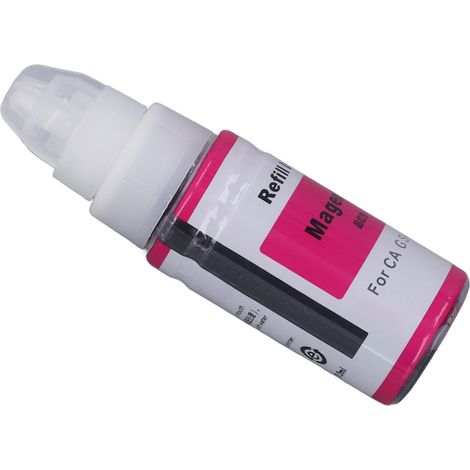 Schnell nachfüllbare Tinte für G1800 G2800 G1810 G2810 G3800 G3810 Drucker, 70ml Magenta-Kartusche, wirtschaftlicher Ersatz und sofort trocknend. (1/5)