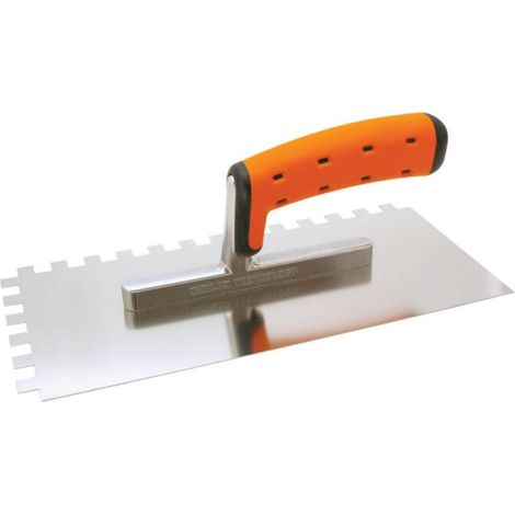 Platoir cranté inox 130x270 mm denture carrée Pro Series Platoir cranté inox 130x270 mm denture carrée Pro Series Denture 4x4 mm