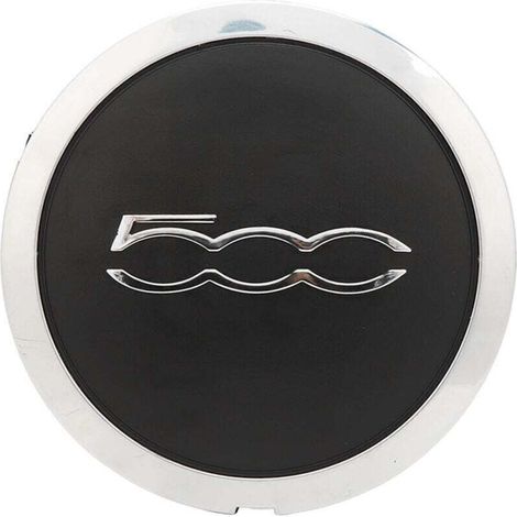 Enjoliveur de roue 133mm fiat 500 enjoliveur argent - noir