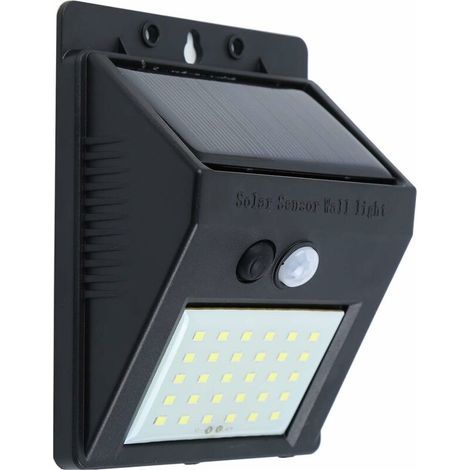 Lampe Solaire Extérieur, 30 LED Lumière Solaire IP65 Etanche éclairage Solaire avec Détecteur de Mouvement Lampe de Sécurité sans Fil lampe mural pour Jardin Piscine-1 Pack (1/5)