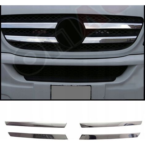 Strisce cromate per la griglia anteriore della Mercedes Vito Viano W639 (1/4)