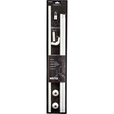 TELAIO PER TENDE DOCCIA A 'L' ESTENSIBILE cm 80-140 x 80-140