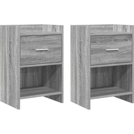 Bedside Tables 2 pcs Grey Sonoma 40 x 30 x 60 cm vidaXL (1/5)