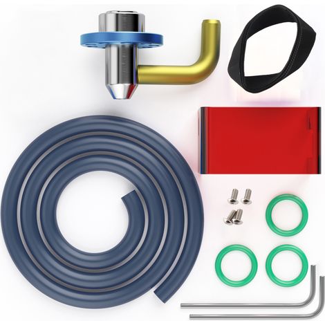 Kit buse assistance air grande vitesse structure tout métal facile à monter pour graveur et découpeur laser S9 (1/4)