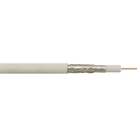 Transmedia khc19 - 250RL - Cavo coassiale (75 dB, 2 strati, 75 ohm, 1 mm/CCS, diametro: 6,7 mm, PVC)