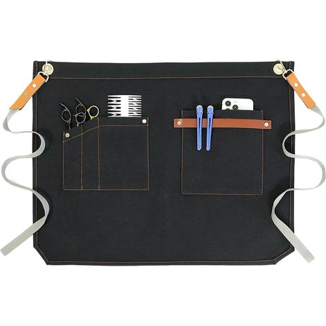 Tablier de Service pour Femmes Équipement de Nettoyage pour Barman  Tablier de Waist avec Poches pour Serveurs et Serveuses Pour Cuisine Maison Pub Café Restaurant Serveurs et Personnel de (1/5)