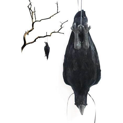 Krähen Halloween realistische Dekoration tor für Garten