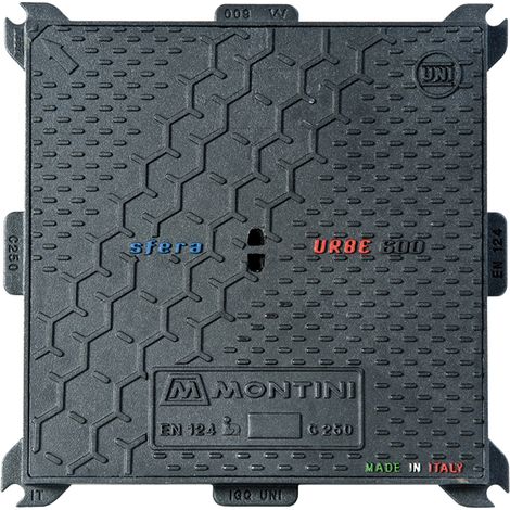 CHIUSINO IN GHISA C250 URBE - 60 x 60 - Kg 30  - MONTINI