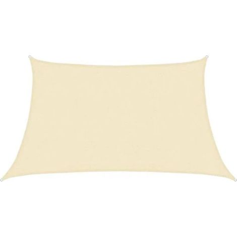 Voile d'ombrage, 160 g/m², beige, 0,75 m x 2 m, polyéthylène haute densité (1/5)