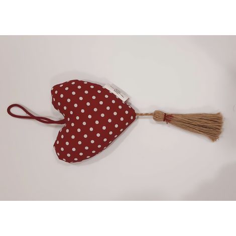 Coeur à suspendre Love rouge, par Soleil d'Ocre