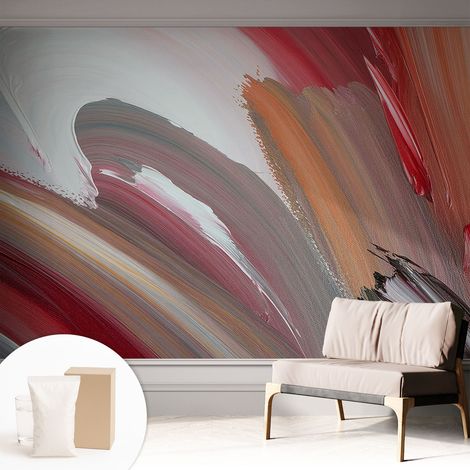 Papier peint avec colle pour décoration moderne de salon chambre à coucher cuisine et bureau Facile Expression picturale 312x219 cm (1/5)