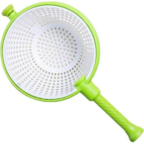 Essoreuse à Salade Manuelle - Grande Capacité pour Légumes et Fruits, Séchoir à Salade avec Panier Rotatif et Couvercle, Ustensile de Cuisine Pratique pour Lavage et Essorage Rapide-x (1/2)