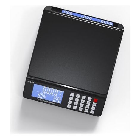 Digital Postal Scale 30kg/66lb - Dual Screens, PCS Counting Function, Portable Commercial Scale Highly concentrated energy stor-agebattery, for Retail, Kitchen, Market, Shipping (1/5)