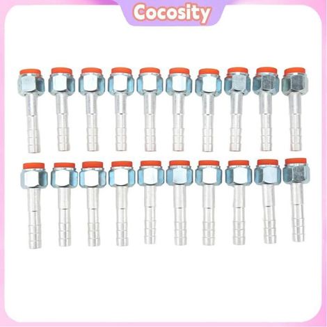 Raccord cannelé pour tuyau de climatisation - COCOSITY - 3/8in 20PCS - Aluminium - Étanchéité parfaite - Pour véhicules (1/5)