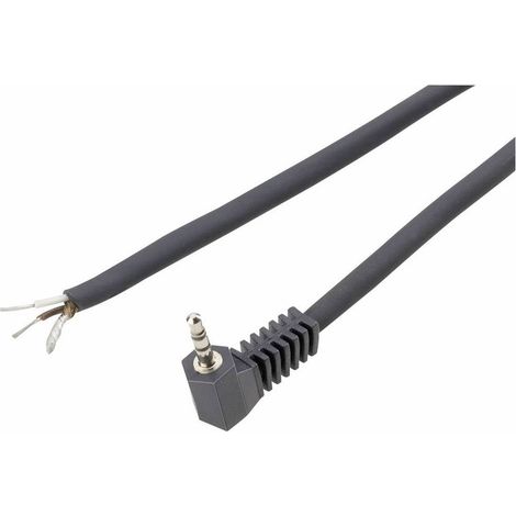 Jack 3.5 mm mâle, coudé BKL Electronic 1101054/G Nombre de pôles: 3 stéréo noir 1 pc(s) D20859